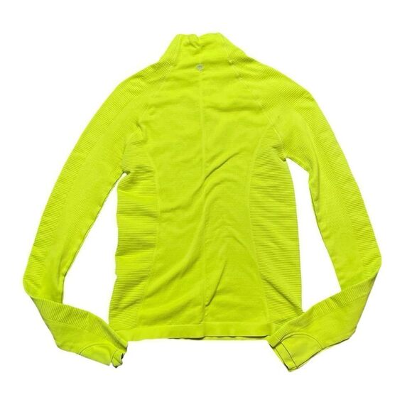 ATHLETA Mock Neck Half Zip Long Sleeve Top Lime green Size XS - Picture 2 of 7